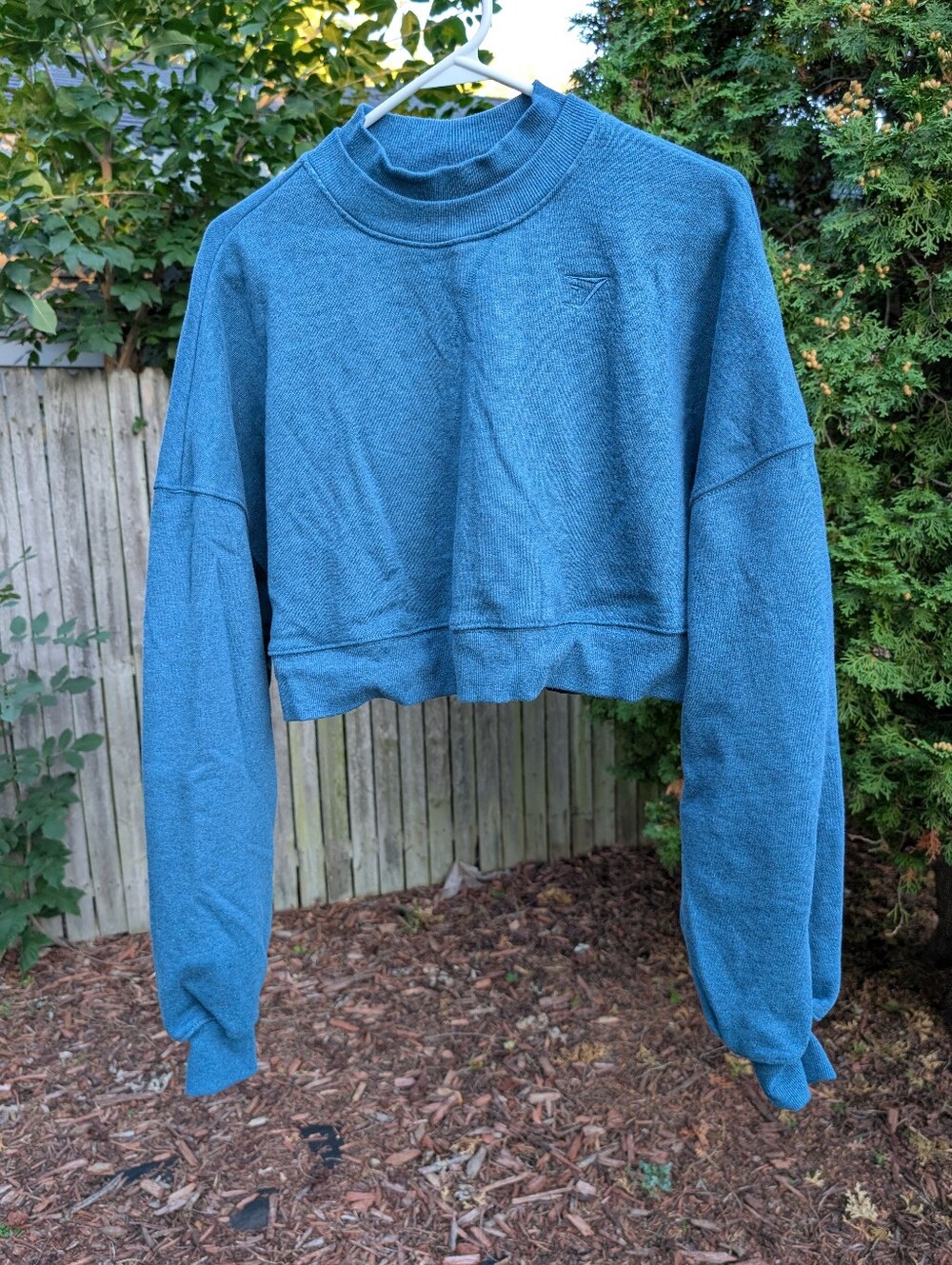 Gymshark Rest Day Sweats Cropped Pullover Size Large